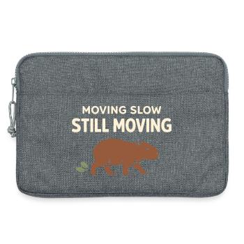 Cute Capybara Stress Reliever, No Stress, - Laptop bag 13" - heather grey - Front