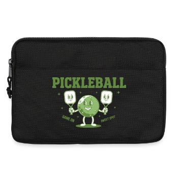 Jeu de joueur drôle de pickleball sur l’amour du sweet spot - Sacoche pour ordinateur portable 13 pouces - noir - Devant