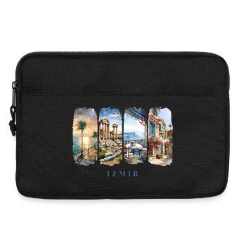 Izmir Urlaub Travel – Türkei Ägäis & Sonne Motiv - Laptoptasche 13" - Schwarz - Vorne
