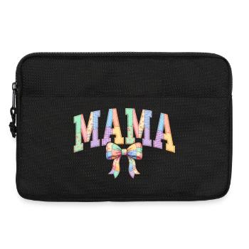 Mama Mom Life Floral Mom Baseball Mama - Laptop bag 13" - black - Front