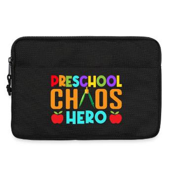 Pre K Teacher Chaos Hero Kindergarten Teacher - Laptop bag 13" - black - Front