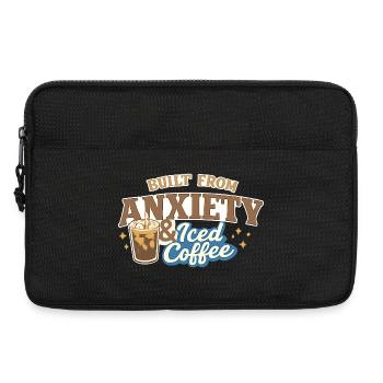 Mental Health Built from Anxiety Iced Coffee Vibes - Sacoche pour ordinateur portable 13 pouces - noir - Devant