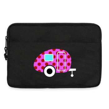 Caravan Van Life Retro Caravan Camper Dots Point - Sacoche pour ordinateur portable 13 pouces - noir - Devant