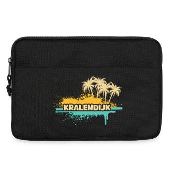 Kralendijk Tropische Palmen Splash - Laptoptasche 13" - Schwarz - Vorne