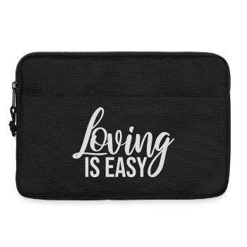 Loving Is Easy Inspirierend Romantisch Spruch Logo - Laptoptasche 13" - Schwarz - Vorne