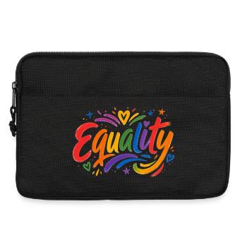 Equality Rainbow T-Shirt CSD Pride - Laptop bag 13" - black - Front