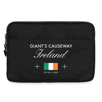 Coordonnées de la Chaussée des Géants Irlande du Nord Souvenir - Sacoche pour ordinateur portable 13 pouces - noir - Devant