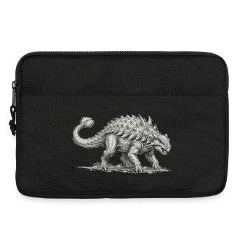 Ankylosaurus Motiv Dinosaurier Design Urzeit - Laptoptasche 13" - Schwarz - Vorne