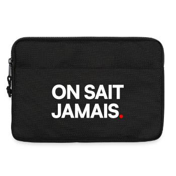 On sait jamais - Sacoche pour ordinateur portable 13 pouces - noir - Devant