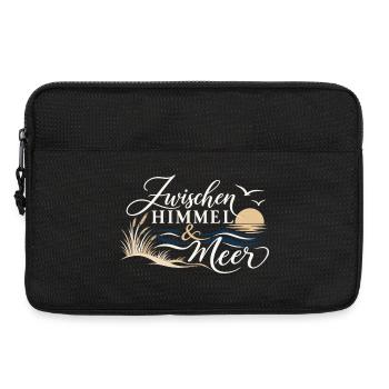 Zwischen Himmel & Meer - Laptoptasche 13" - Schwarz - Vorne