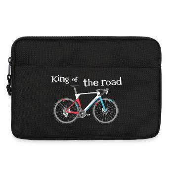 Rennrad lustige Sprüche Fahrrad Logo Gravelbike - Laptoptasche 13" - Schwarz - Vorne
