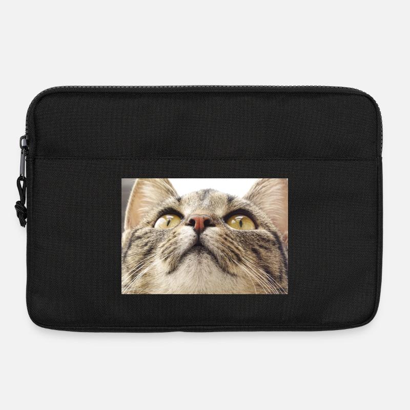 Visage de chat Minka - Sacoche pour ordinateur portable 13 pouces - noir