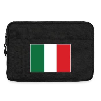 Italie Drapeau - Sacoche pour ordinateur portable 13 pouces - noir - Devant