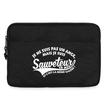 Ange Sauveteur en mer - Sacoche pour ordinateur portable 13 pouces - noir - Devant
