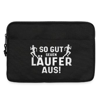 This is how good runners look - Laptop bag 13" - black - Front