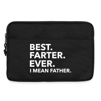 Best Farter Ever, I Mean Father - Funny Tee - Laptop bag 13" - black - Front