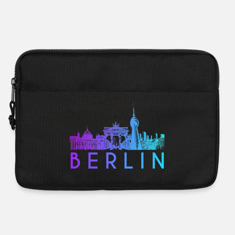 Berlin Skyline - Laptoptasche 13" - Schwarz