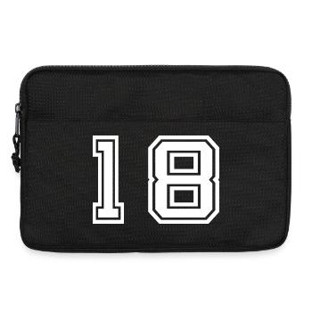 18th birthday of legal age - Laptop bag 13" - black - Front