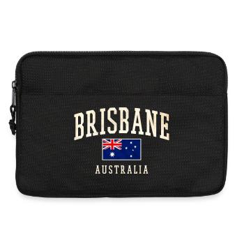 Brisbane Australia Vintage Flag Design - Laptop bag 13" - black - Front