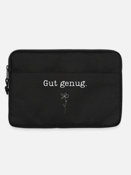 Blume One Line Zeichnung Gut genug - Laptoptasche 13" - Schwarz