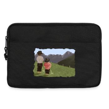 Biesler mit Aussicht - Laptoptasche 13" - Schwarz - Vorne