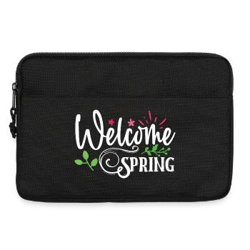 Welcome Spring - Laptop bag 13" - black - Front