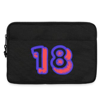 18. 18 ANS. 18e ANNIVERSAIRE. ANNIVERSAIRE 18 ANS. - Sacoche pour ordinateur portable 13 pouces - noir - Devant