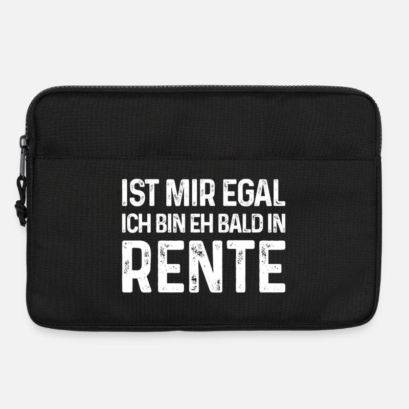Rentner Ist mir egal Ich bin eh bald in Rente - Laptoptasche 13" - Schwarz