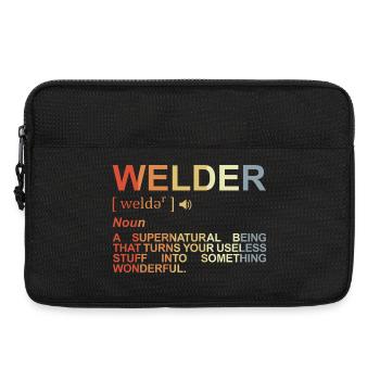 Welder Dictionary - Laptop bag 13" - black - Front