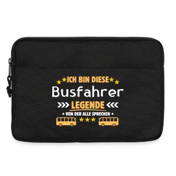 Busfahrer Legende - Laptoptasche 13" - Schwarz - Vorne