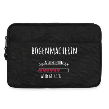 Bogenmacherin Ausbildung Beruf Geschenk - Laptoptasche 13" - Schwarz - Vorne