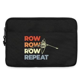 Row Row Row Repeat - Laptop bag 13" - black - Front