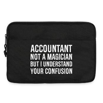 accountant not a magician but I understand - Laptop bag 13" - black - Front