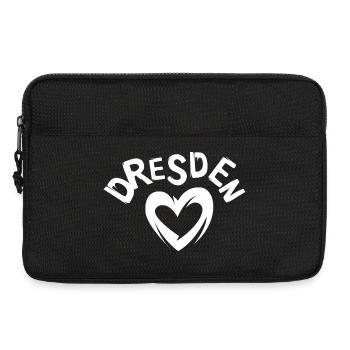 Berlin Liebe - Symbolherz für Dresdner - Laptoptasche 13" - Schwarz - Vorne