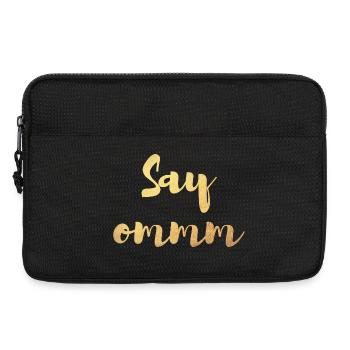Say om Yoga Namaste Méditation Or deluxe Citations - Sacoche pour ordinateur portable 13 pouces - noir - Devant