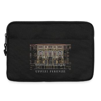 Florence, Musée des Offices, Italie Dessin à la main - Sacoche pour ordinateur portable 13 pouces - noir - Devant