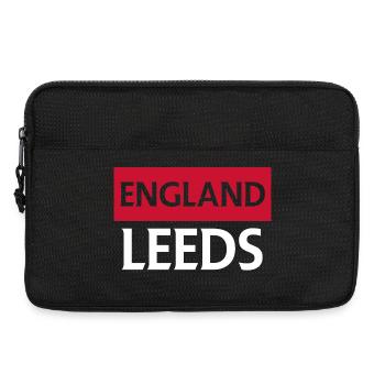 England Leeds Fußball Emblem - Laptoptasche 13" - Schwarz - Vorne