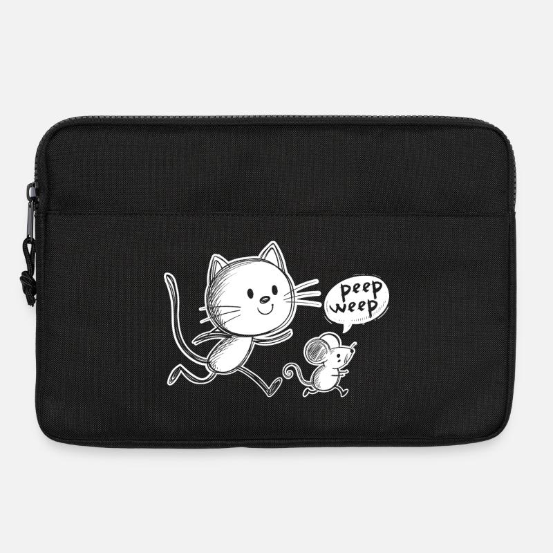 Cat and Mouse - Laptop bag 13" - black