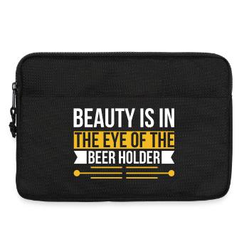 Beauty Beer Holder - Laptop bag 13" - black - Front