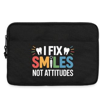Conception artisanale du pont dentaire - Sacoche pour ordinateur portable 13 pouces - noir - Devant