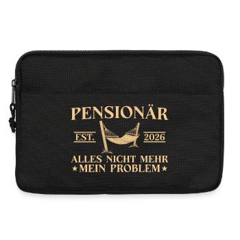 Pension 2026 Arbeitskollege Angehender Pensionär - Laptoptasche 13" - Schwarz - Vorne