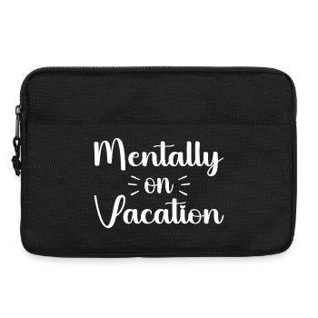 Mentally on vacattion - Laptop bag 13" - black - Front