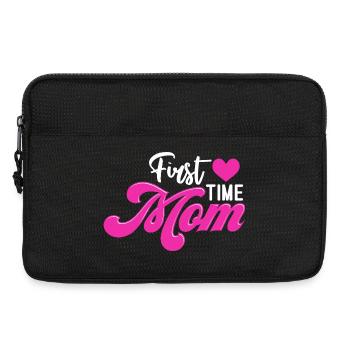 Maman 1ère Fête des Mères Femme Enceinte Maman - Sacoche pour ordinateur portable 13 pouces - noir - Devant