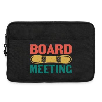 Board Meeting Snowboard - Laptoptasche 13" - Schwarz - Vorne