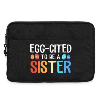 Gender Reveal Ostern Werdende Mutter - Laptoptasche 13" - Schwarz - Vorne