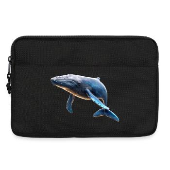 Blue Whale Whale Blue Whales Whale Song Diver Ocean Whales - Laptop bag 13" - black - Front