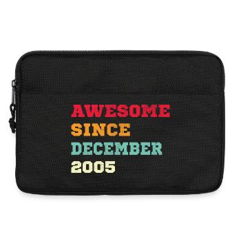 2005 Décembre Vintage Cadeau d’anniversaire - Sacoche pour ordinateur portable 13 pouces - noir - Devant