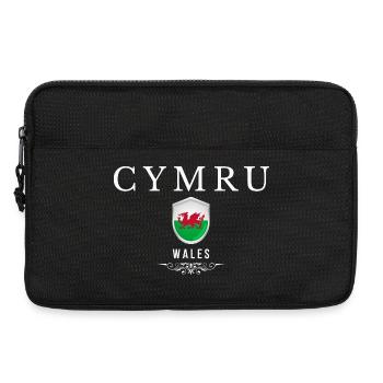 Walisischer Stolz, ich liebe Wales - Laptoptasche 13" - Schwarz - Vorne