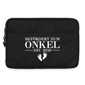 Befördert zum Onkel 2026 - Babyparty - Laptoptasche 13" - Schwarz - Vorne