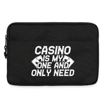 Casino Gambler Is My One & Only Gambling - Laptoptasche 13" - Schwarz - Vorne